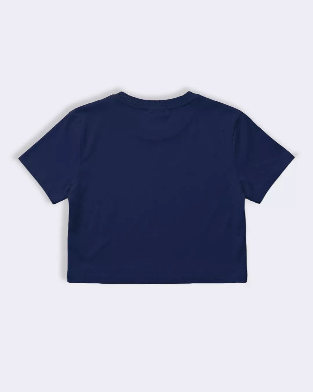 Women’s Navy Blue Crop Boxy T-Shirt alternate view