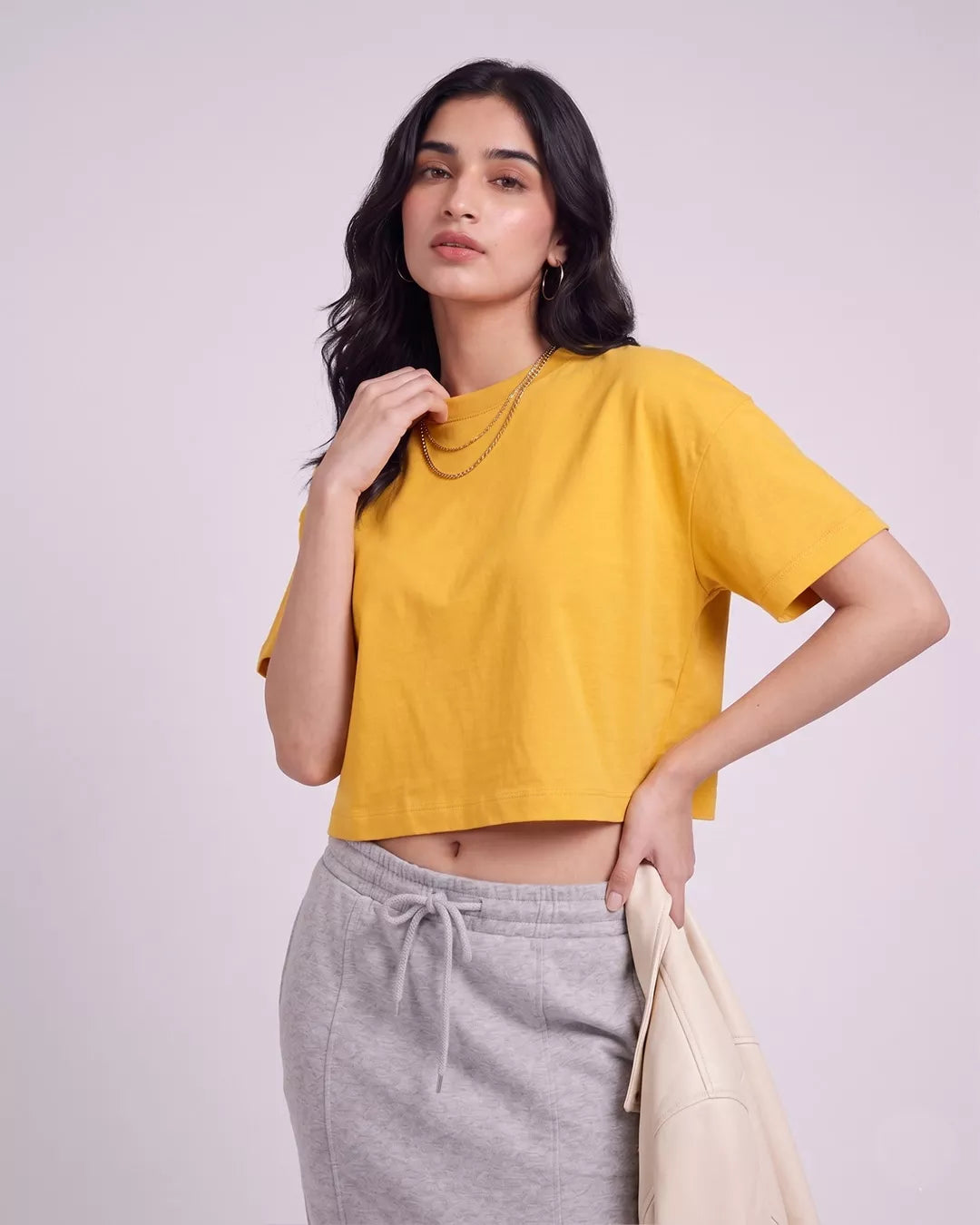 Basic Boxy Crop Tshirts