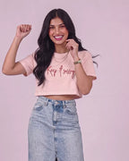 Keep It Sassy Boxy Crop Tshirt