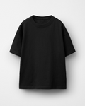 Black Plain Unisex Oversized T-Shirt