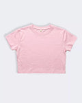 Baby Pink Boxy Crop Fit Tshirt For Women