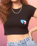 Adorable Rabbit Heart Pocket Baby Tee