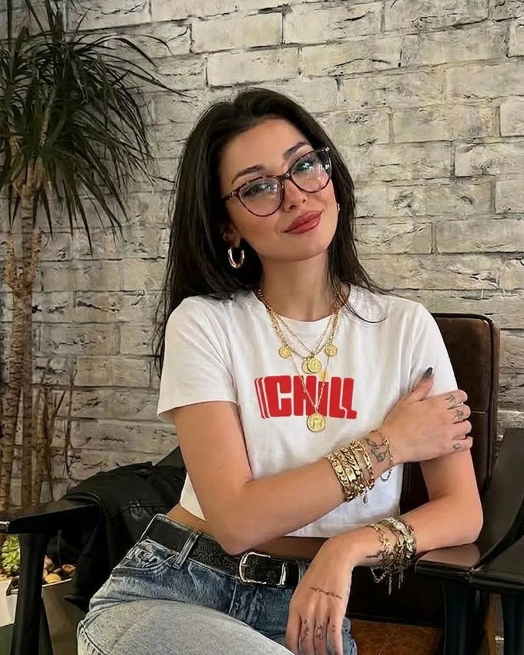 Chill Boxy Crop Tshirt