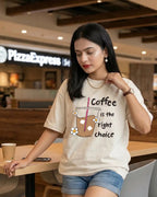Coffee Is The Right Choice Unisex Oversized T-Shirt