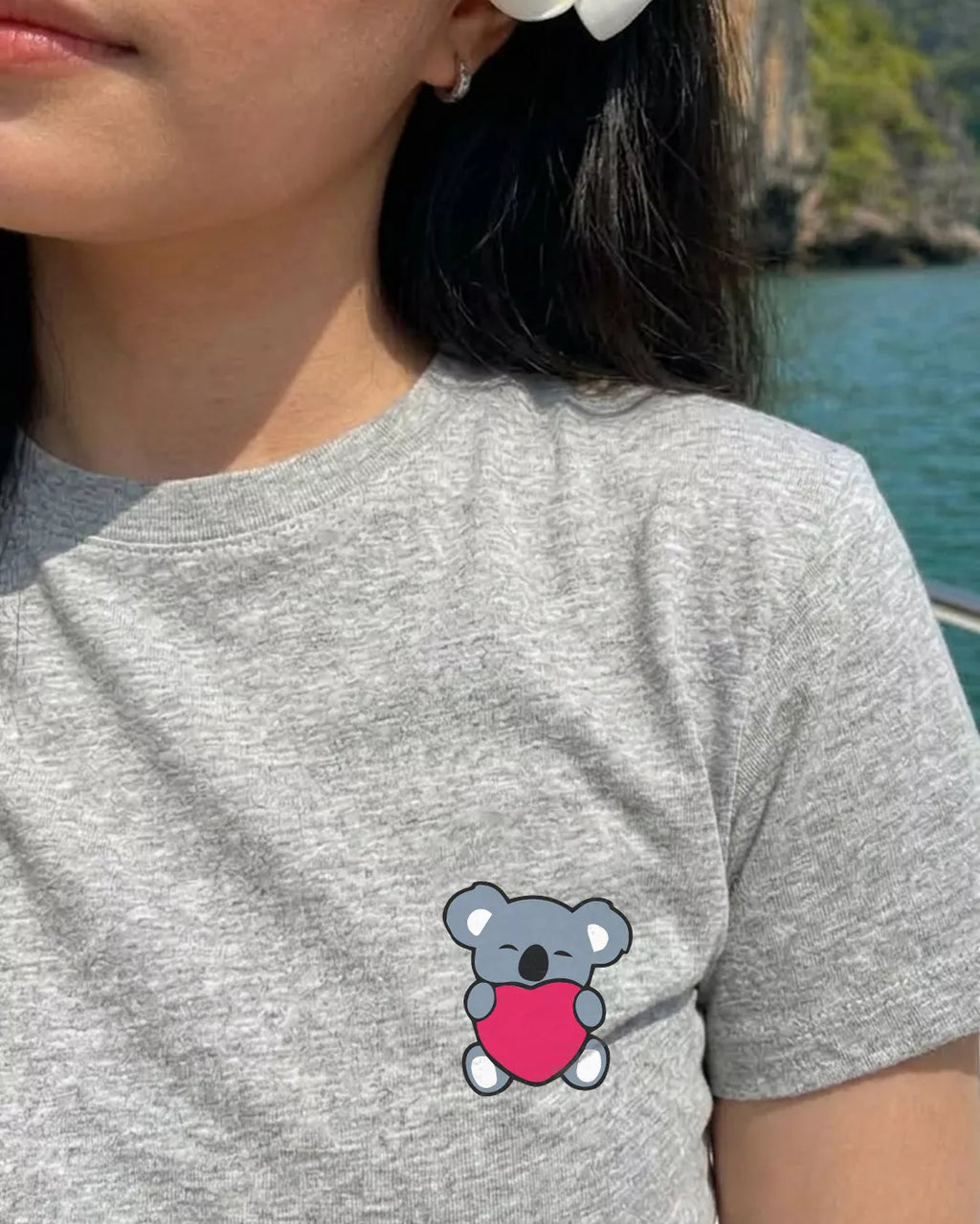 Cute Koala Crop Boxy T-shirt