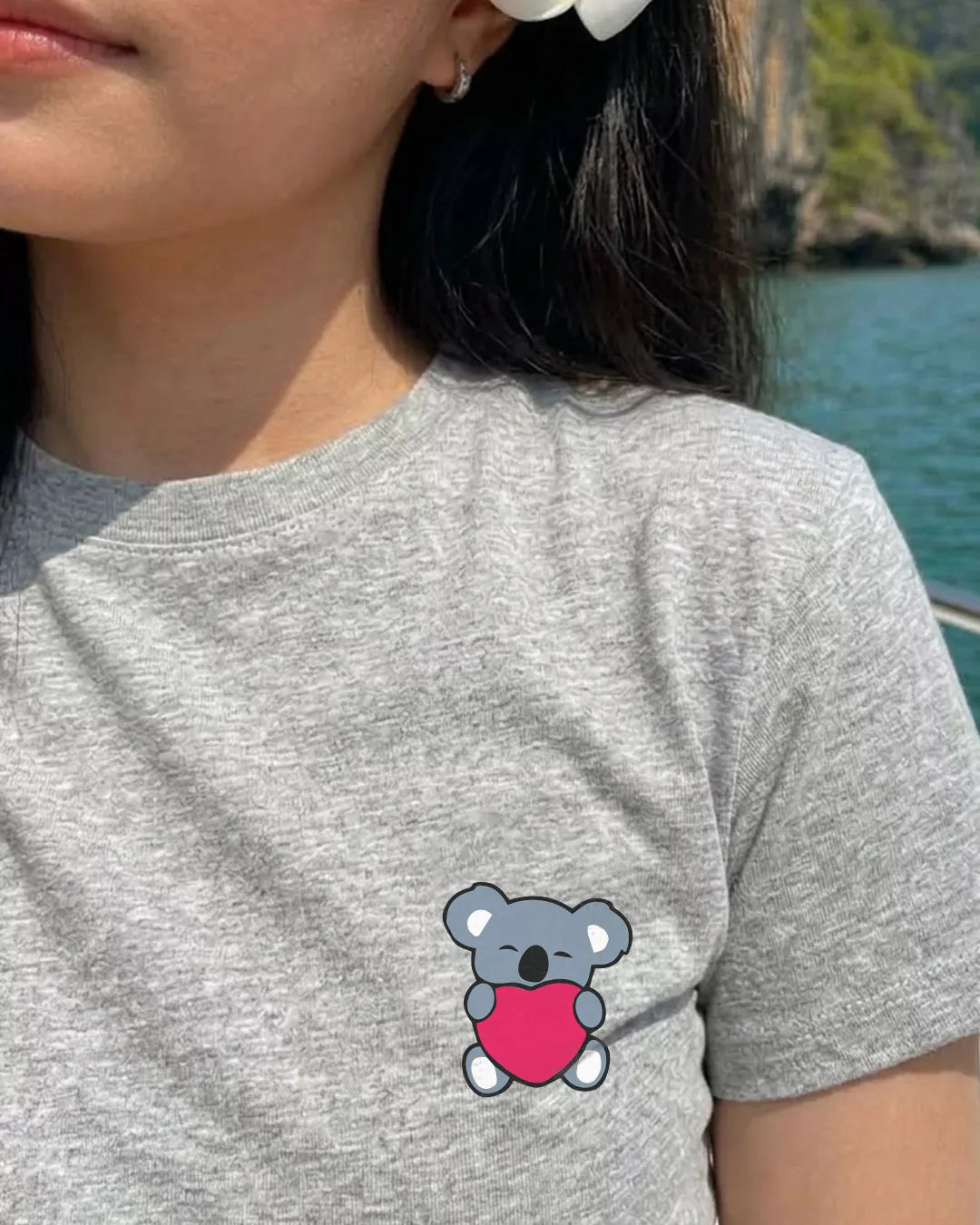 Cute Koala Crop Boxy T-shirt