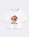 I'm Done Todaying Today Crop Boxy Tshirt