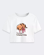 I'm Done Todaying Today Crop Boxy Tshirt