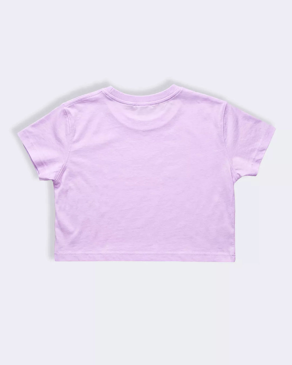 Women Lavender Boxy Crop Fit Tshirt