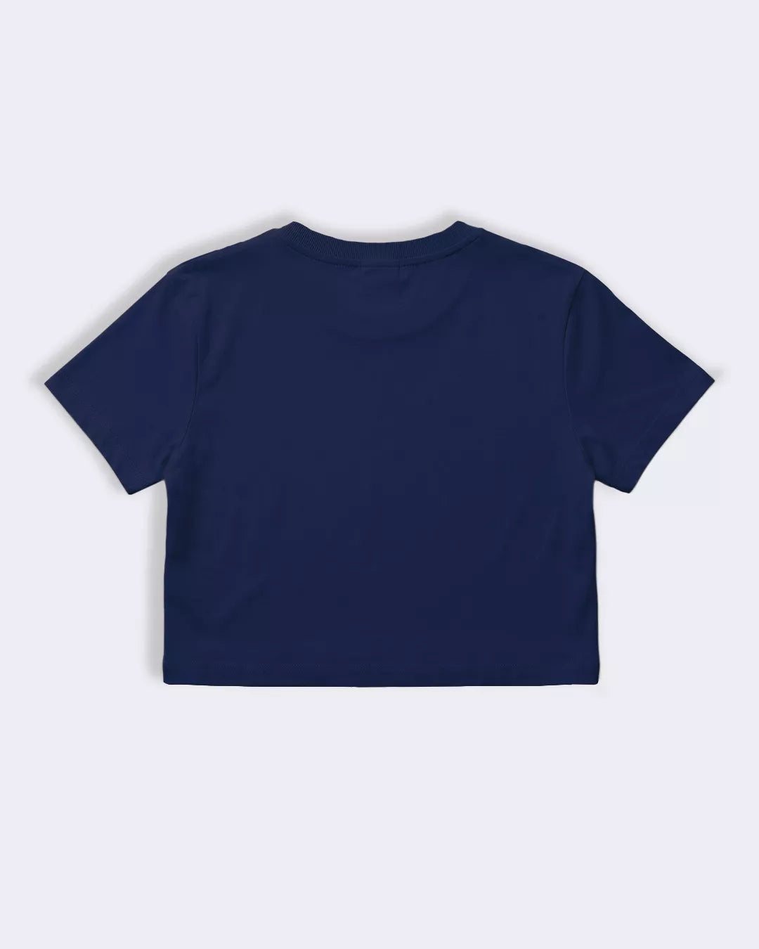 Women’s Navy Blue Crop Boxy T-Shirt