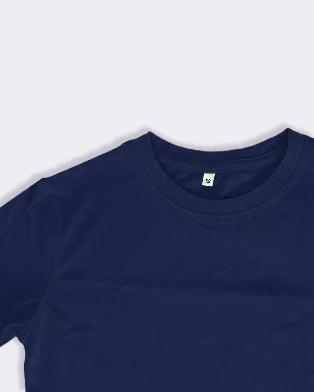 Women’s Navy Blue Crop Boxy T-Shirt