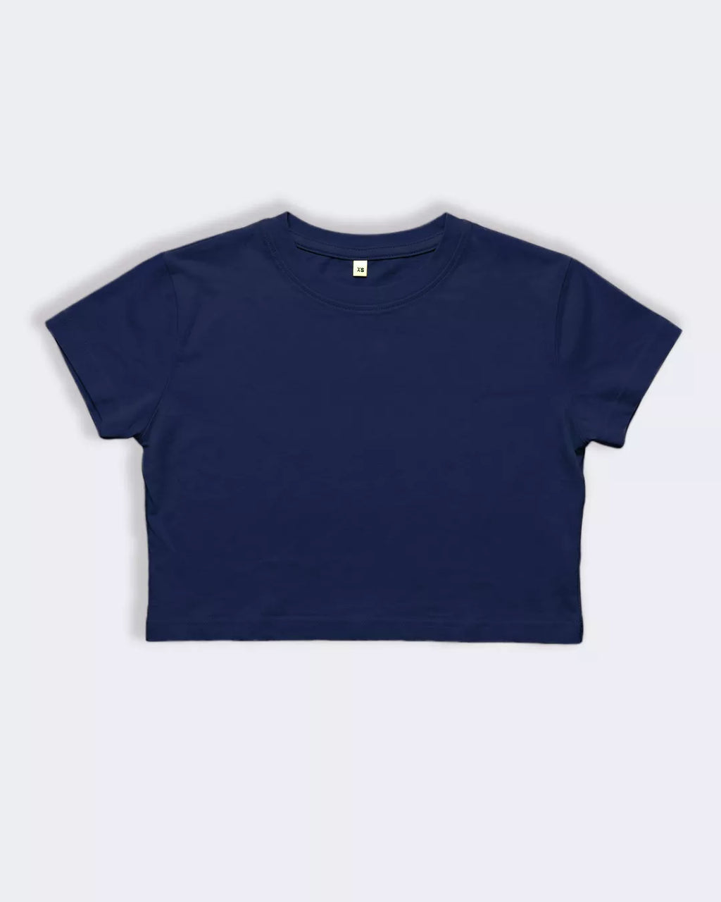 Women’s Navy Blue Crop Boxy T-Shirt