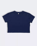 Women’s Navy Blue Crop Boxy T-Shirt
