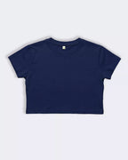 Women’s Navy Blue Crop Boxy T-Shirt