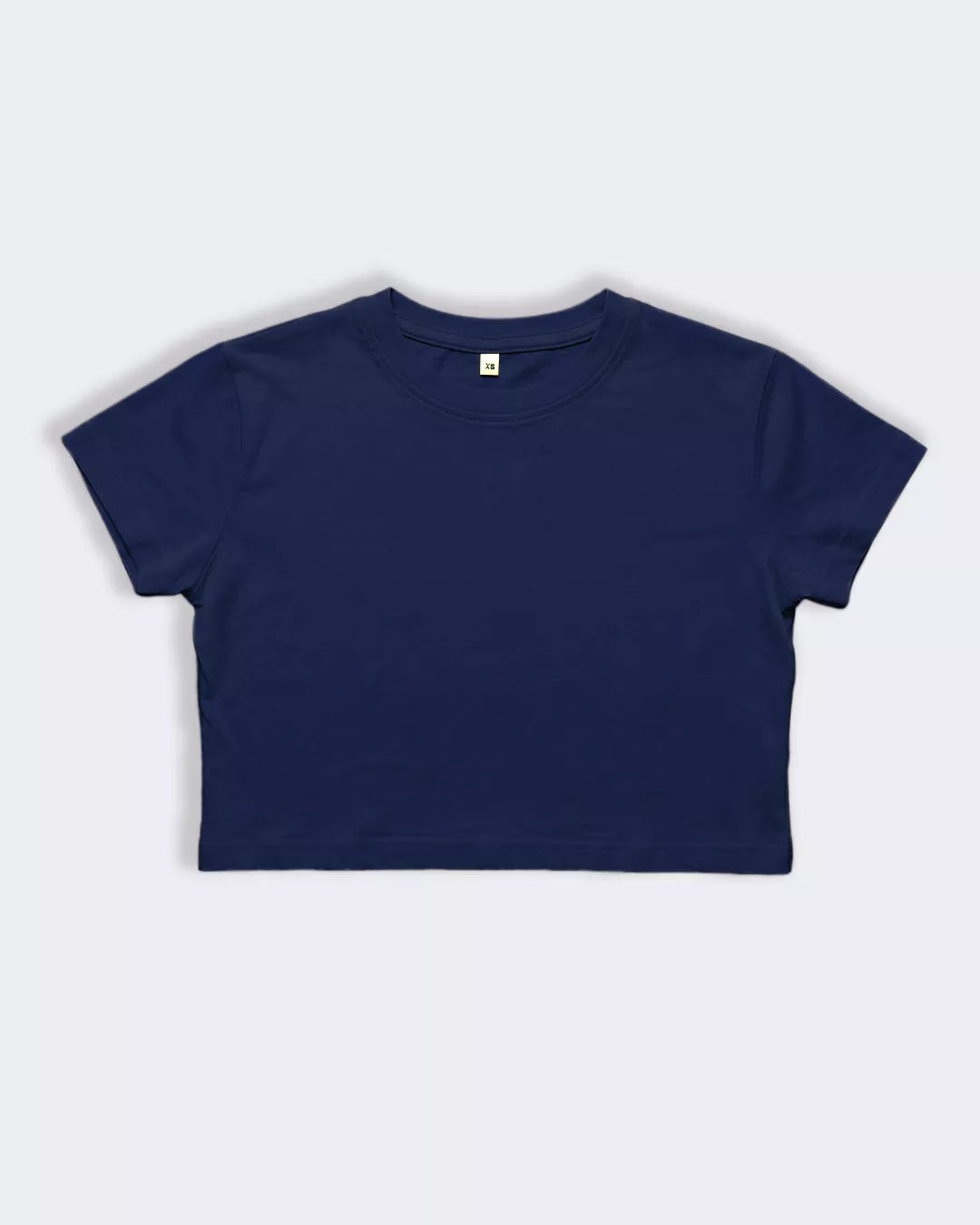 Women’s Navy Blue Crop Boxy T-Shirt