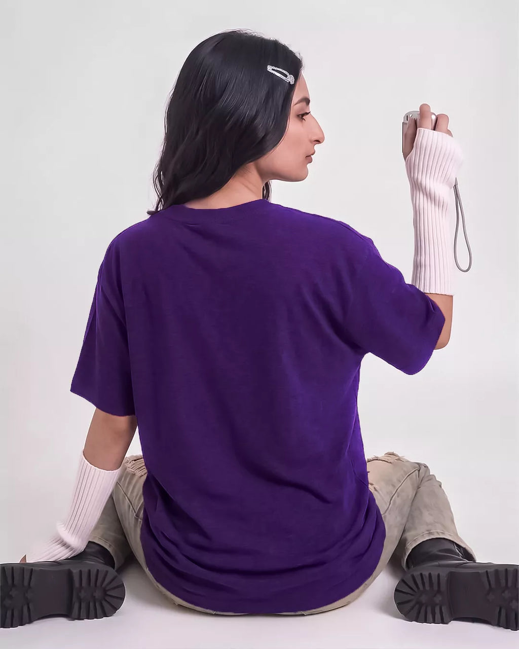 Purple Vibe Unisex Oversized T-Shirt