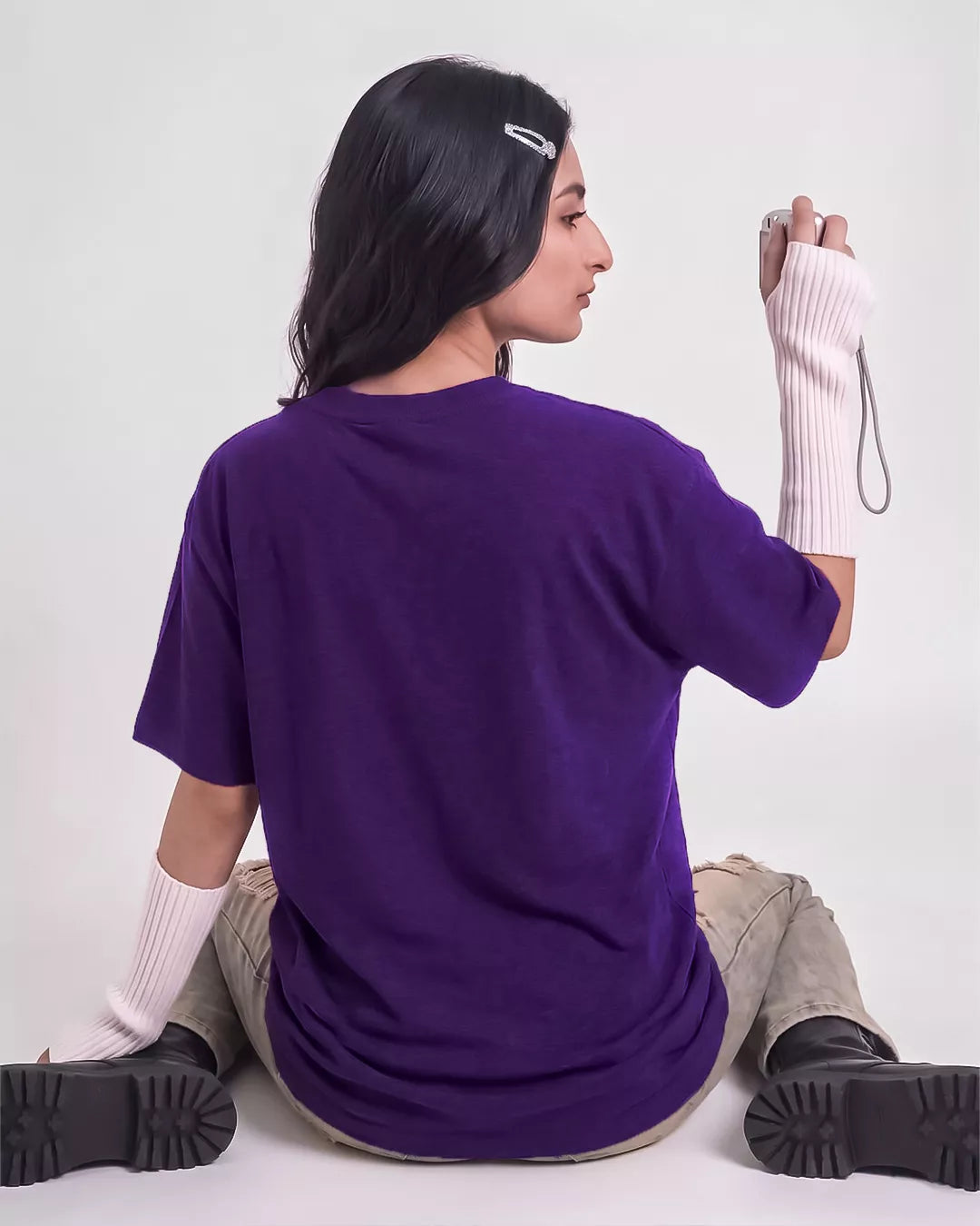 Purple Vibe Unisex Oversized T-Shirt