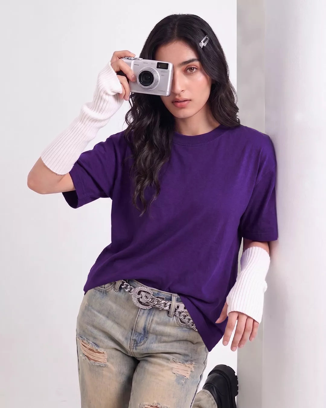 Purple Vibe Unisex Oversized T-Shirt