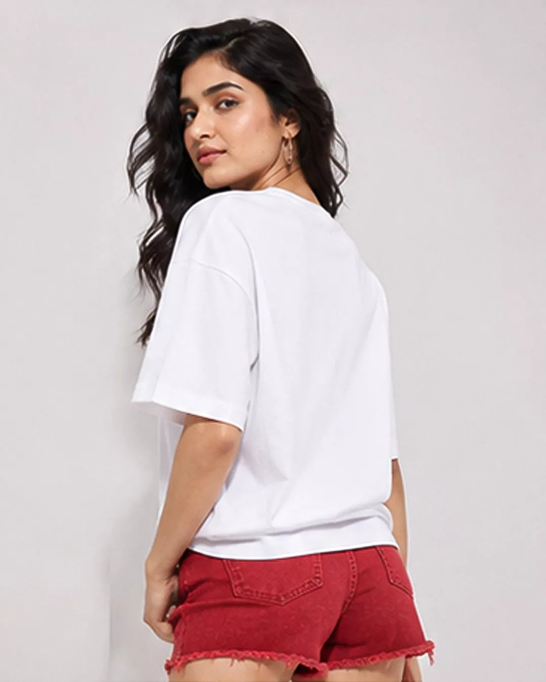 White Plain Unisex Oversized T-Shirt